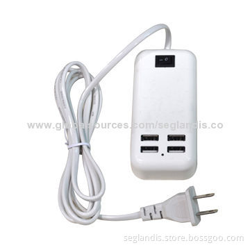 15W USB Desktop Charger, 4 Ports